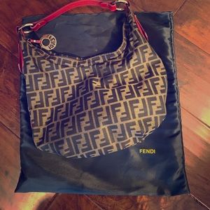 Fendi Zucchino Hobo Bag